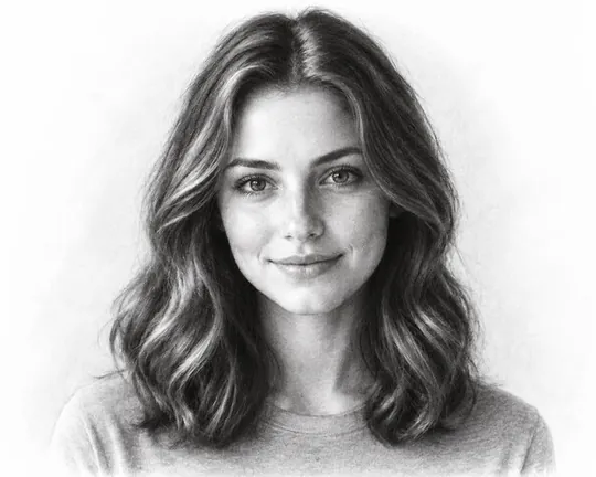 Charcoal AI style applied to a portrait photo