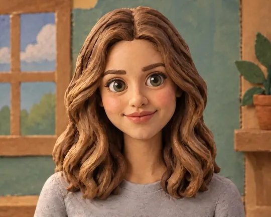Clay AI style applied to a portrait photo