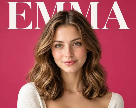 Cover AI style applied to a portrait photo