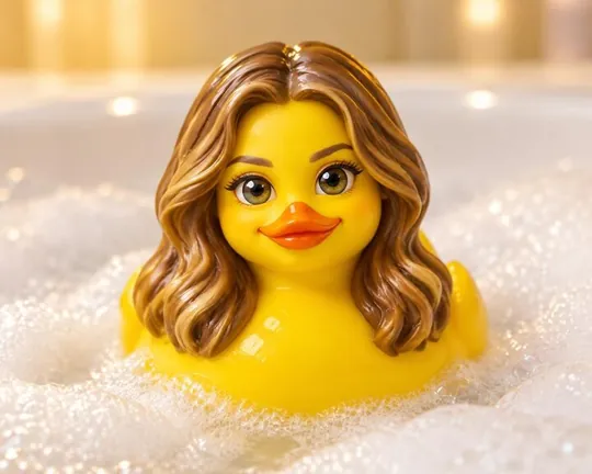 Duck AI style applied to a portrait photo
