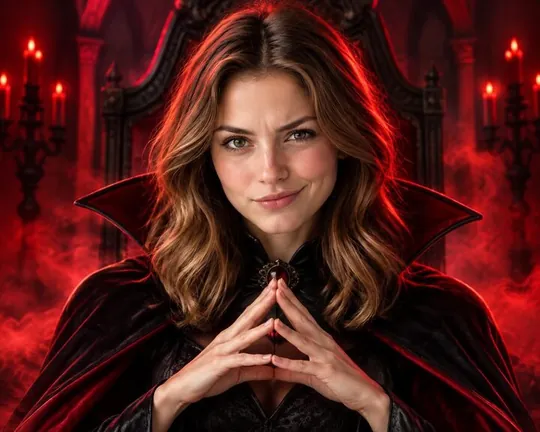 Evil AI style applied to a portrait photo