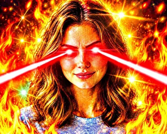 Fried AI style applied to a portrait photo