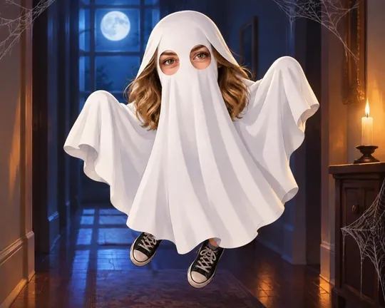 Ghost AI style applied to a portrait photo