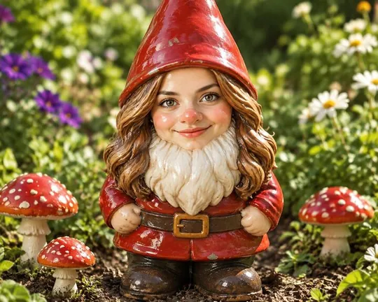 Gnome AI style applied to a portrait photo
