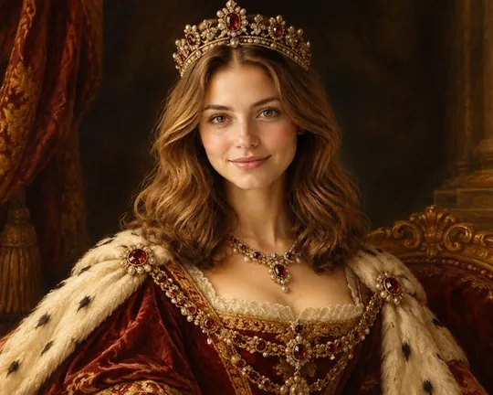 Royal AI style applied to a portrait photo