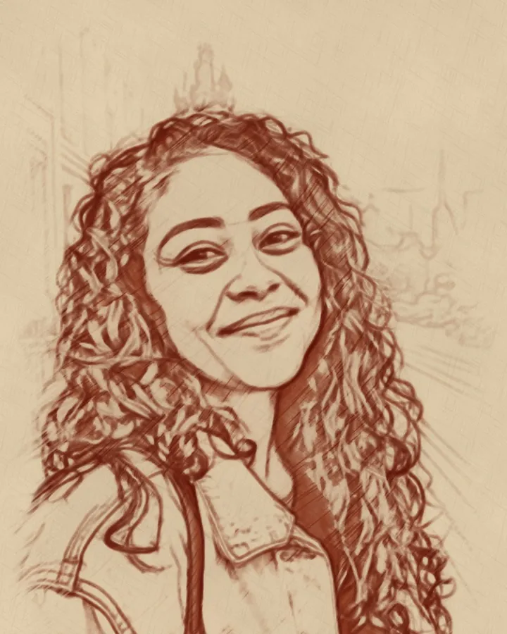 The portrait as a sanguine sketch, made on the phone