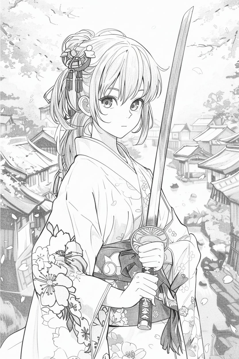 Japanese Character Sketch